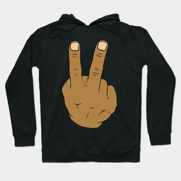 Two Fingers Hoodie by DementedDesigns